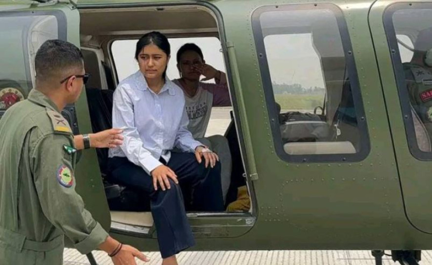 रचना रिमाललाई स्वास्थ्यमा समस्या, सेनाको हेलिकप्टरबाट उद्वार